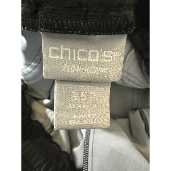 Chicos Zenergy Camo Joggers Black Gray Camouflage Cargo Leisure 3.5 Plus Size 18 - Picture 6 of 11